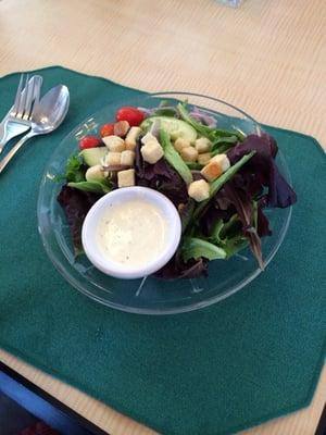 Side salad with ranch