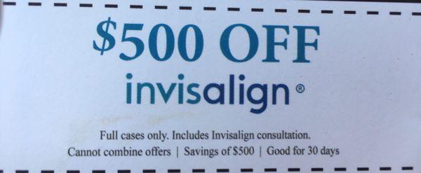 Invisalign coupon