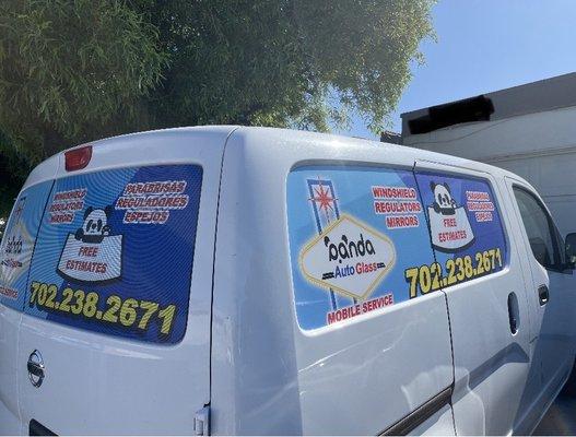 Color Print's design on our business van