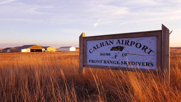 Airport sign.