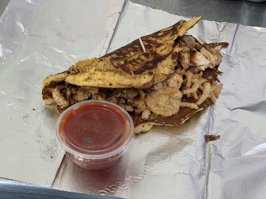 Chicken Pancake Taco