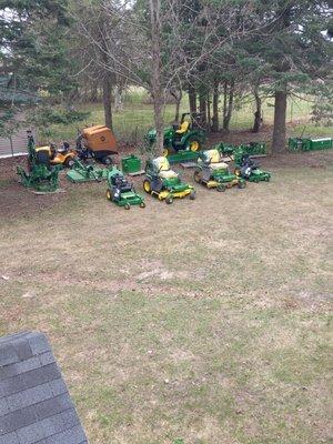 Most of our lawn care equipment.