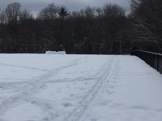 Cross country skiing and snow forts. We got it all!