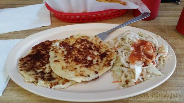 Cheese pupusas! These are the best!