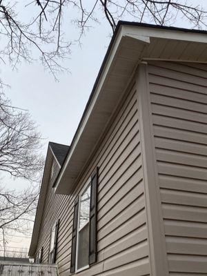 New fascia board, fascia, and soffits