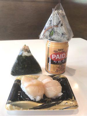 Salmon belly onigiri $2.49!All from Tokyo Central, total under $10 awesome lunch!