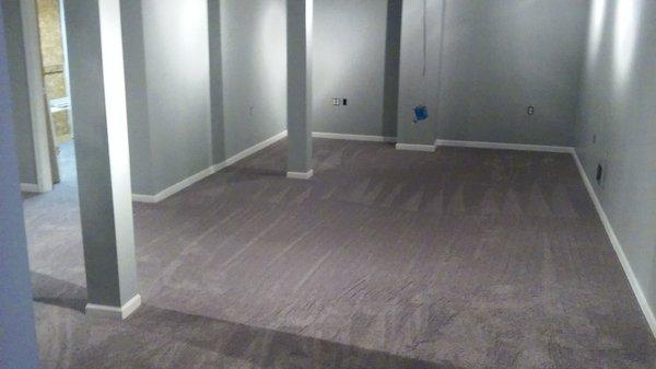 Basement Carpeted