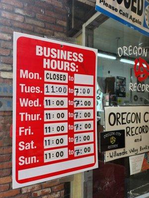 Oregon City Records