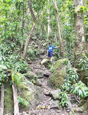 Be sure to follow the trail markers.  It is very easy to get lost on this trail.