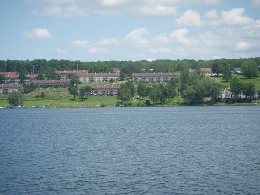 View of Chauatuaqua Lake Estates from the Chautauqua Belle