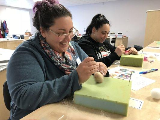 Needle Felted Easter Eggs Workshop