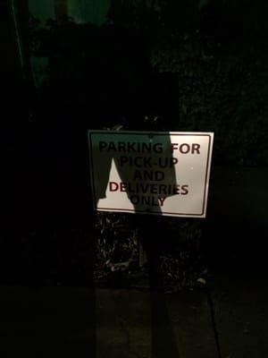 Do not park here...