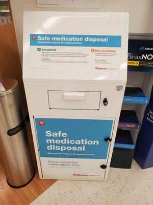 Expired medication drop box