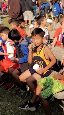 Glad I got to support my God son Brandon from Morning Side School, Delano at his cross country meet. 10/14/2017