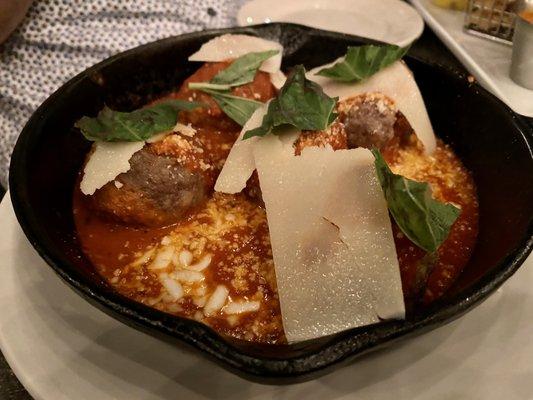 Dinner Meatballs with Mozzarella