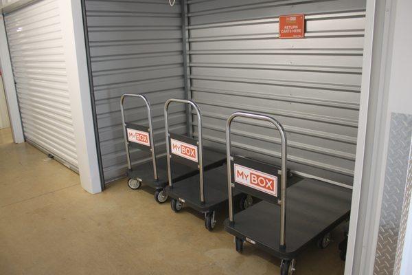 Carts are available for your convenience.