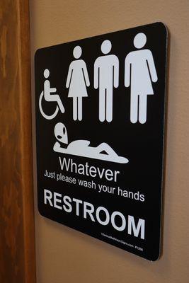 bathroom sign