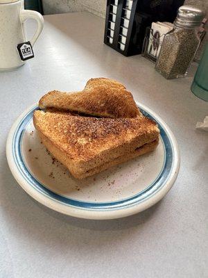 Rye Toast with butter and jelly