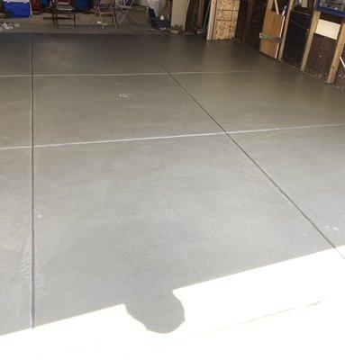 Concrete Garage Floor.