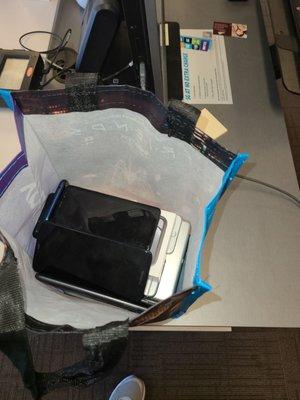 Bag of devices.