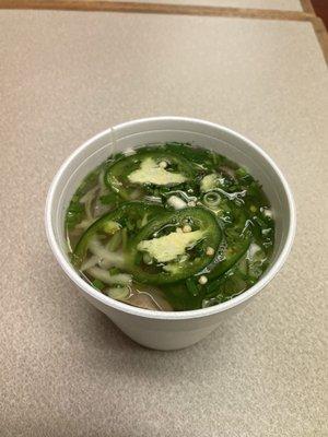 Flank and Beef Meatball pho.