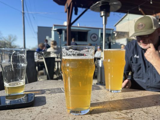 Refreshing brews on the patio!