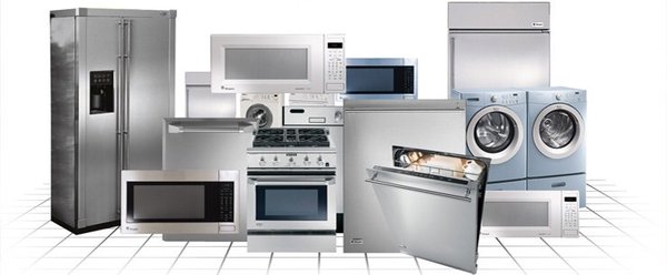 Refrigerators, Ovens, dryers, Washer, Dishwashers and Microwaves