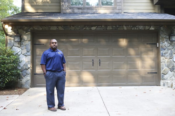 Tip Top customer with his garage door