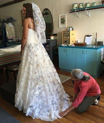 Wedding dress alterations