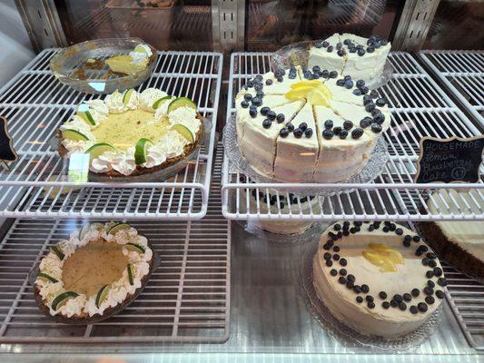 Keylime pie and lemon blueberry cream cheese cake! Some of the best desserts I have ever had.