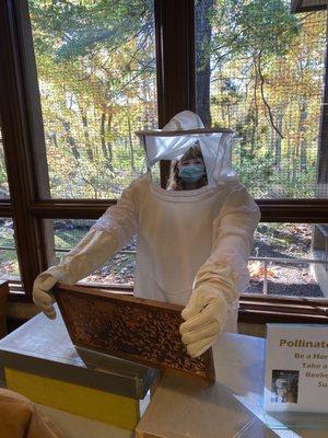 Bee keeper photo op