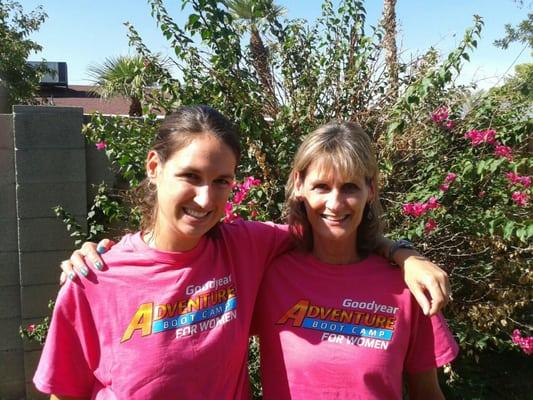 Amy and Teresa.  Teresa is Amy's mom and super awesome helper at camp!