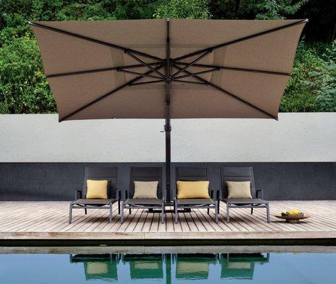 Jardinico 10x14 Ft Rectangular Cantilever Umbrella - JCP.401-343RT