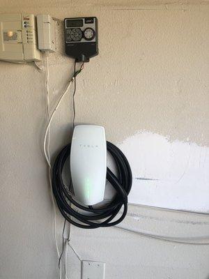 Tesla wall mount charger