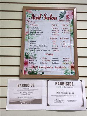 Nail Salon Menu (Dec 2022)