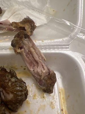 Nasty old under cooked chicken