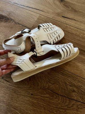 White Mexican Sandals.