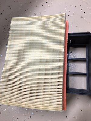 Item5- the actual air filter removed from the vehicle that Edgestone said was "dirty"- no dirt appears.