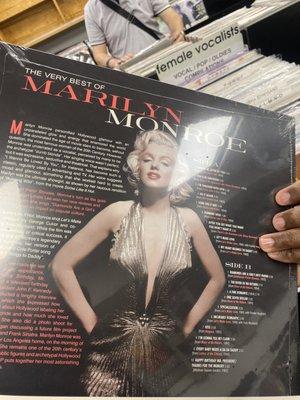 Who knew Marilyn Monroe had an entire album. I always thought she had that one song out Mr President happy birthday.