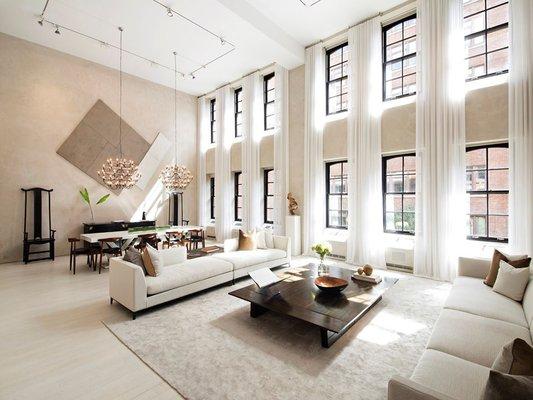 Double Height Ceiling Sunny Apt NYC