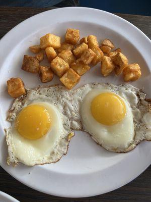 Eggs and home fries