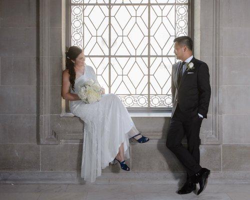 Our wedding August 2017 at San Francisco City Hall, photographs by Mike Dubnoff