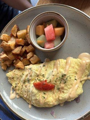 Pork belly omelette