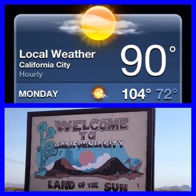 Welcome to Cali City ... #mojave#desert#hottemps