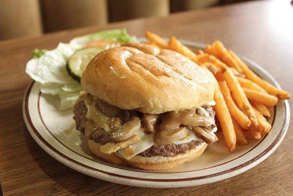 Our Southern Mushroom Madness Burger is delicious! The Brown Gravy brings out all the flavors!