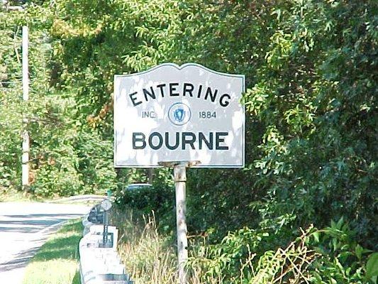 Entering Bourne, Massachusetts.