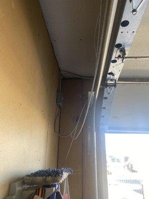 Garage door cable they put on wrong