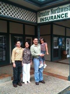 Mr. Valdez with Family on Opening Day