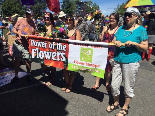 Parade with supporters from local businesses!