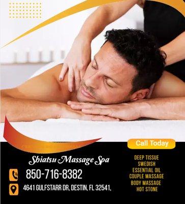 The full body massage targets all the major areas of the body that are most subject to strain and
discomfort including the ne...